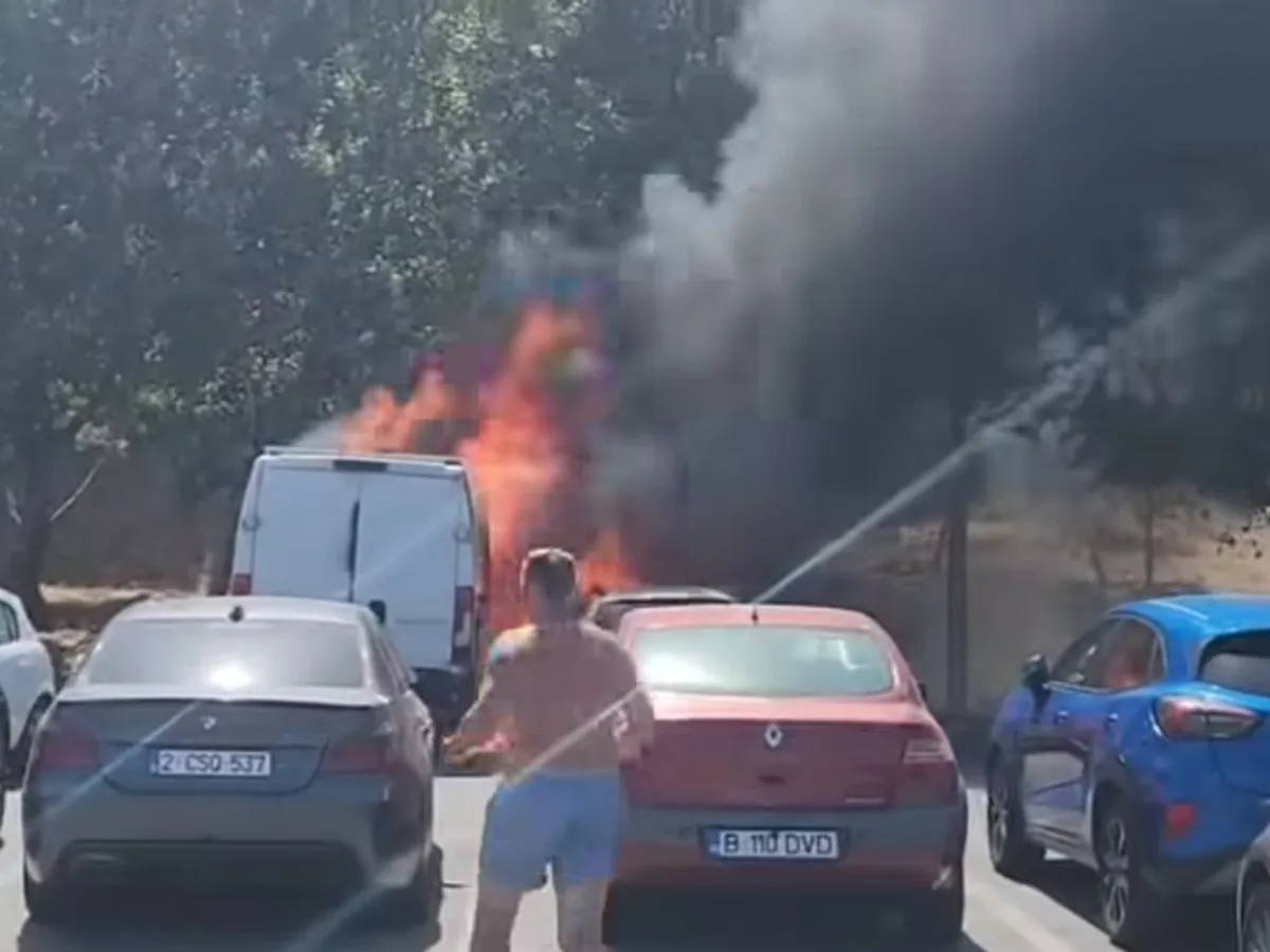 VIDEO Mai multe incendii au izbucnit pe Litoral. Care sunt cauzele? - Foto: captură video Facebook/Atac de Constanţa