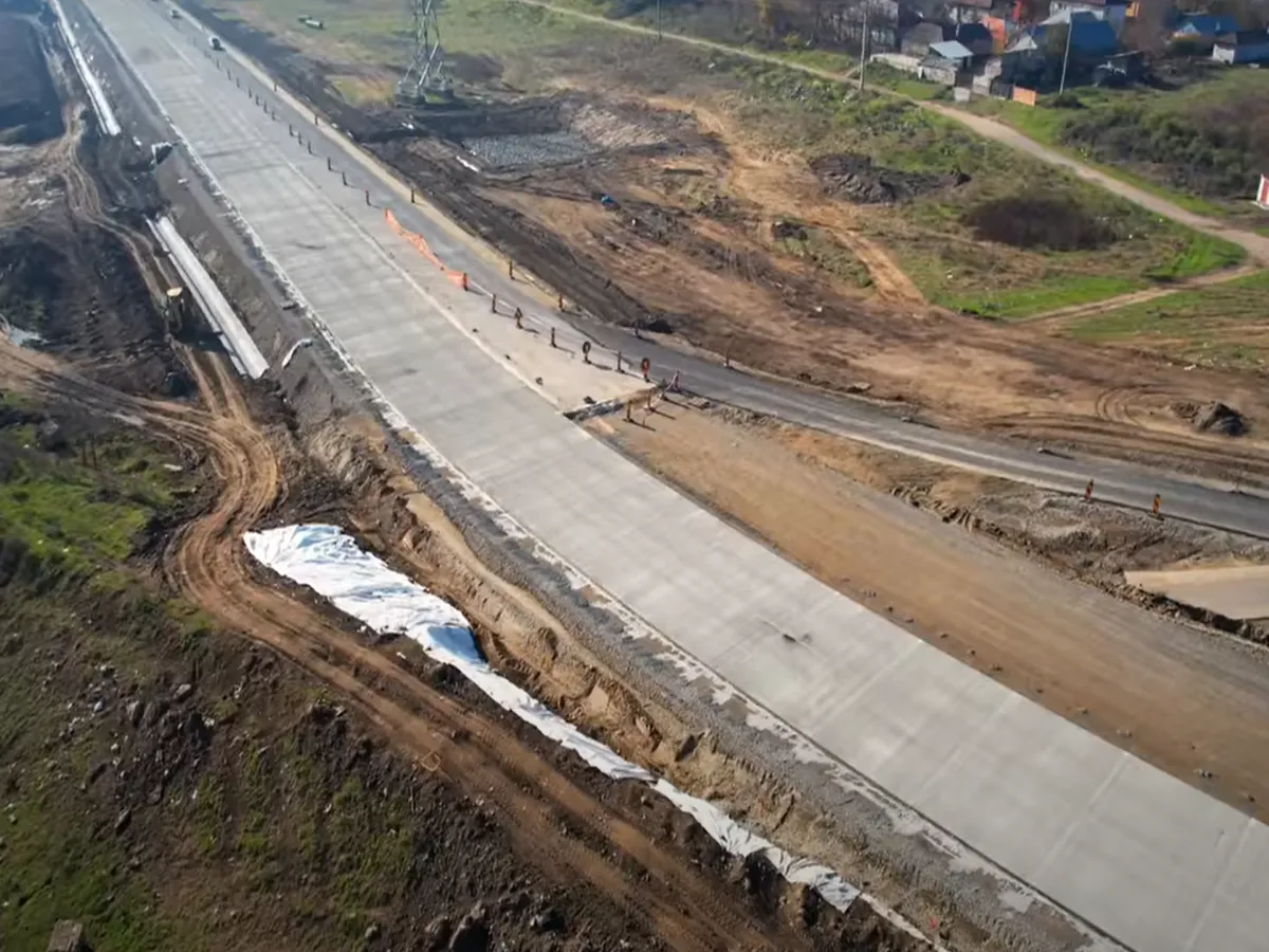 VIDEO Drumul modernizat, care ocolește Giurgiu pentru a ajunge la vamă, nu va fi gata anul acesta