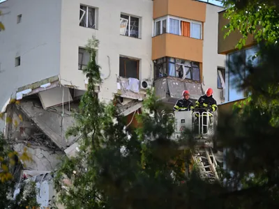 Blocul din Cartierul Rahova unde a avut loc explozia - Foto: INQUAM PHOTOS/Alex Nicodim