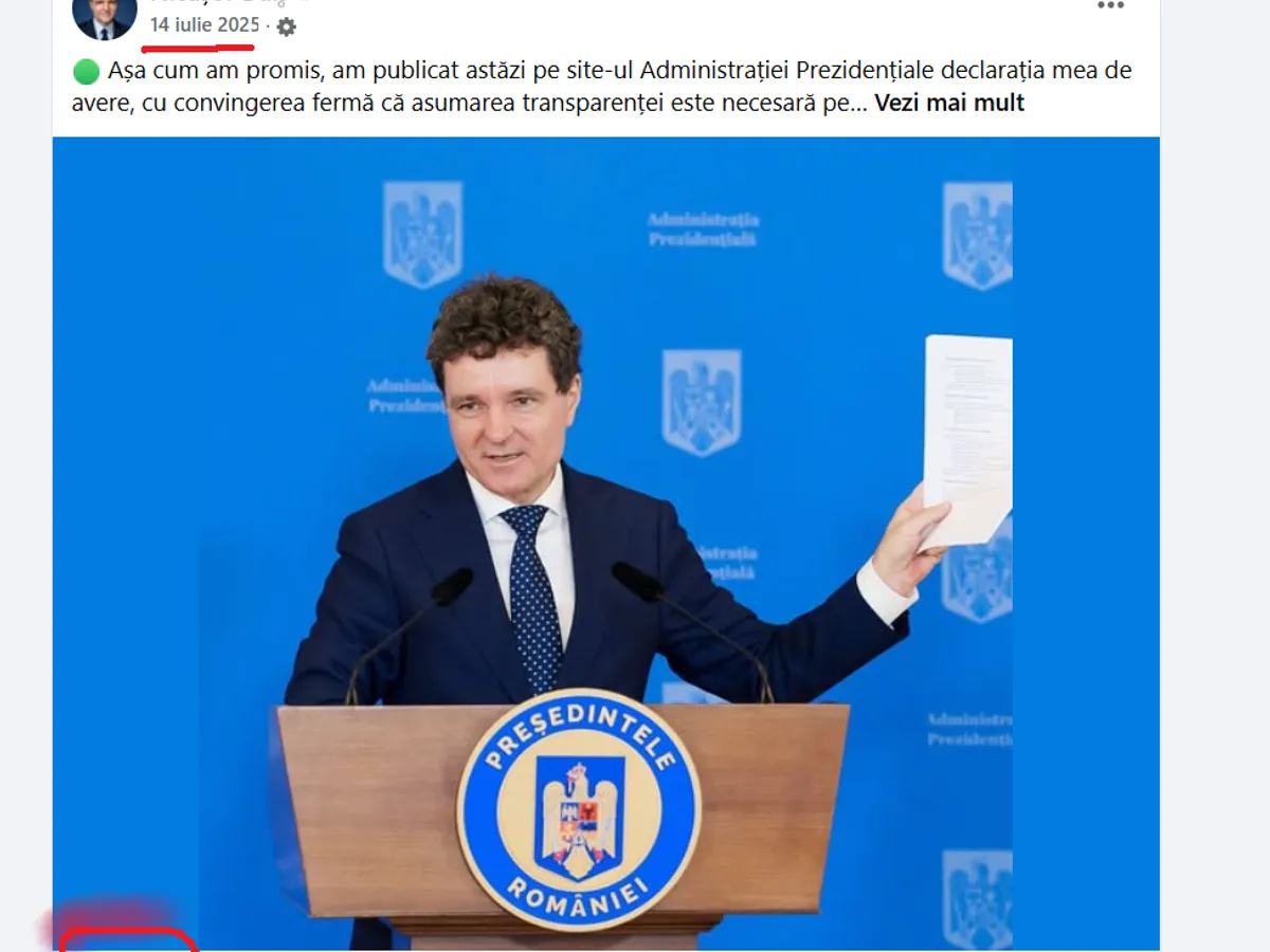 Postare Nicușor Dan - Foto: FB / Nicușor Dan