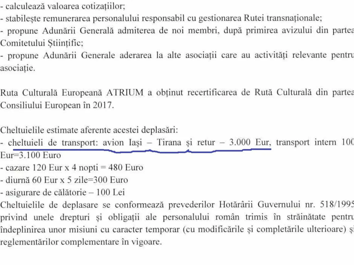 Hotararea CJ Iași. Pret bilet- 3.000 euro