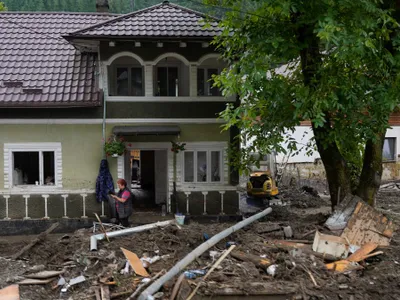Urmările precedentelor inundaţii la Broşteni, în Suceava - Foto: INQUAM PHOTOS/Saul Pop