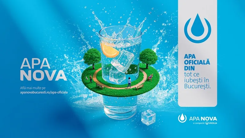 Apa Nova lansează campania „Apa oficială din tot ce iubești în București”