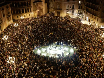 Protest de amploare în Valencia, după inundații. „Noi suntem pătați cu noroi, voi, cu sânge” - Foto: Profimedia Images