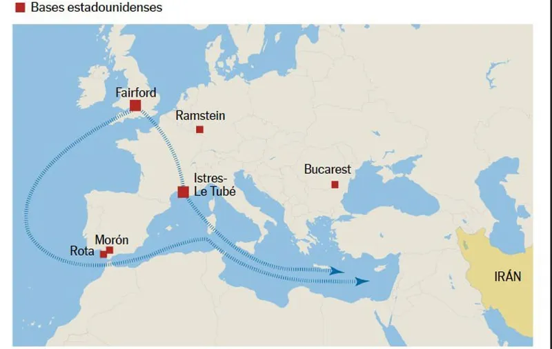 SUA decid mutarea avioanelor sale de luptă din Spania -Foto: El Pais