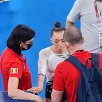 Larisa Iordache s-a retras din finală. FOTO: Captură video