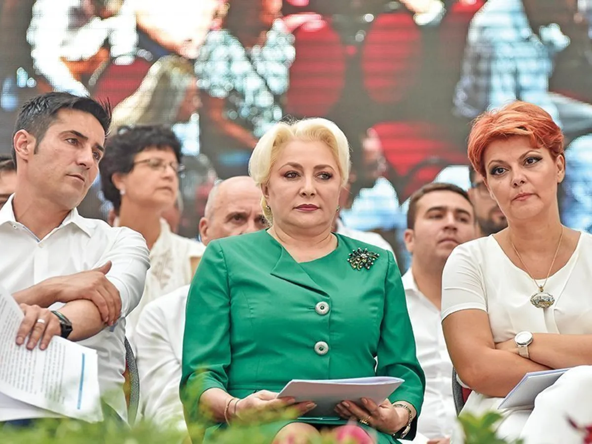 PURTĂTOR DE VÂNT Lia Olguța Vasilescu stă lângă Dăncilă, dar nu mai e voce principală în PSD - Foto: Inquam Photos - Bogdan Dănescu