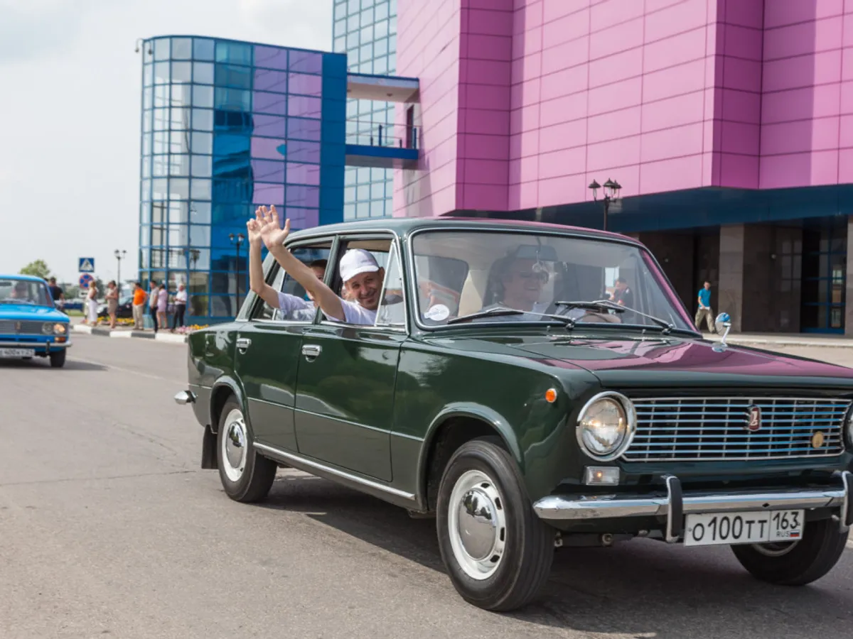 Primul model Lada VAZ-2101 „Jiguli”, poreclit „Kopeika”. / Foto: themoscowtimes.com