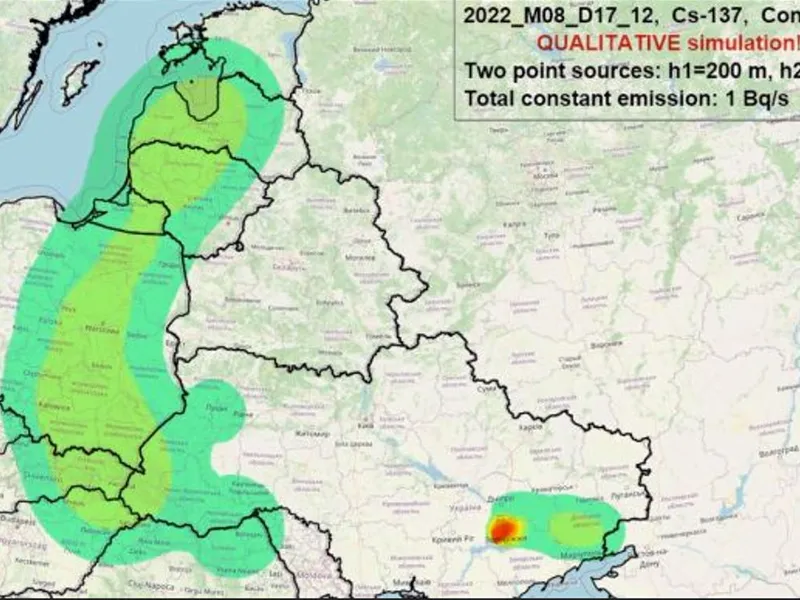 Împrăștierea norului radioactiv/foto: pravda.com.ua