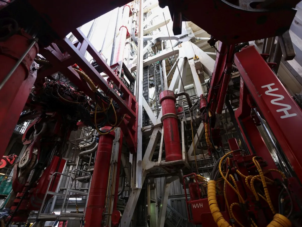Imagine din interiorul tehnic al platformei de foraj marin gazeifer Transocean Barents - Foto: INQUAM PHOTOS/George Călin