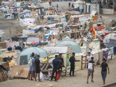 Migranți în Ceuta - Foto: Profimedia Images (Imagine cu rol ilustrativ)