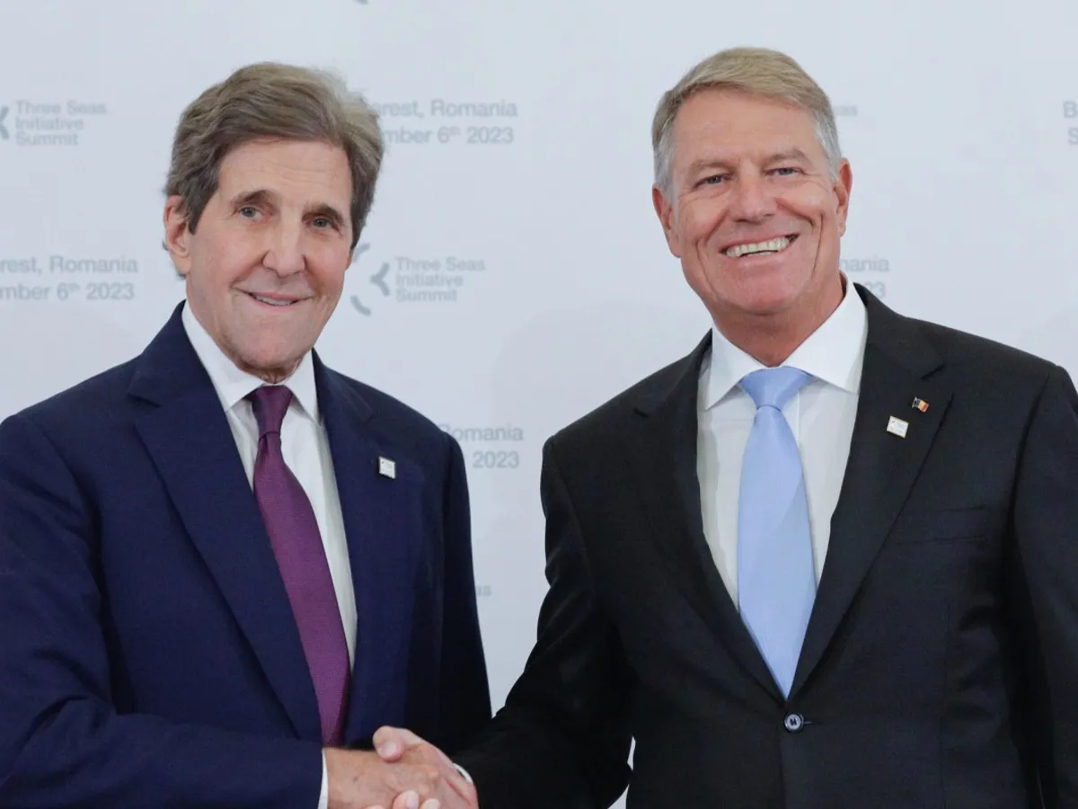 John Kerry și Iohannis - Foto: INQUAM Photos/ George Călin