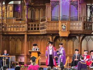 Ștefan Pricopie a devenit oficial Doctor of Philosophy (PhD), în cadrul prestigioasei Alliance Manchester Business School, parte a Universității din Manchester Foto: arhiva personala