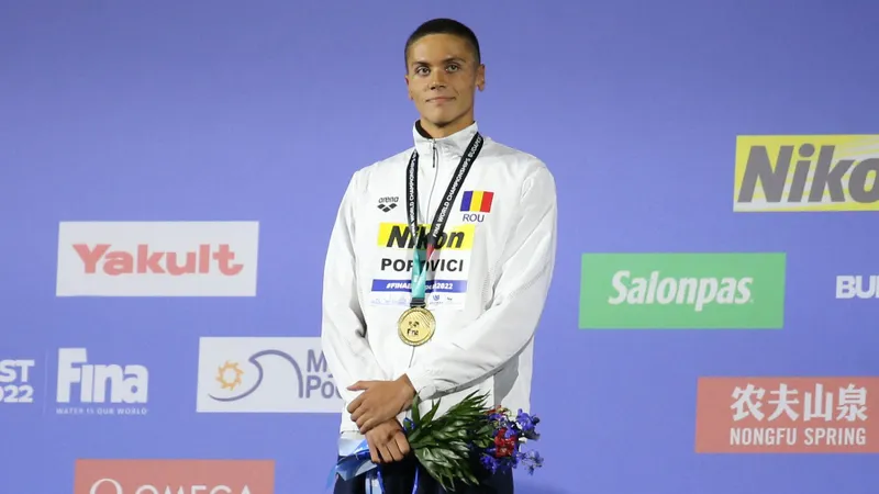 AUR pentru David Popovici, și în proba de 100 metri liber la Campionatul Mondial de Natație / Profimedia