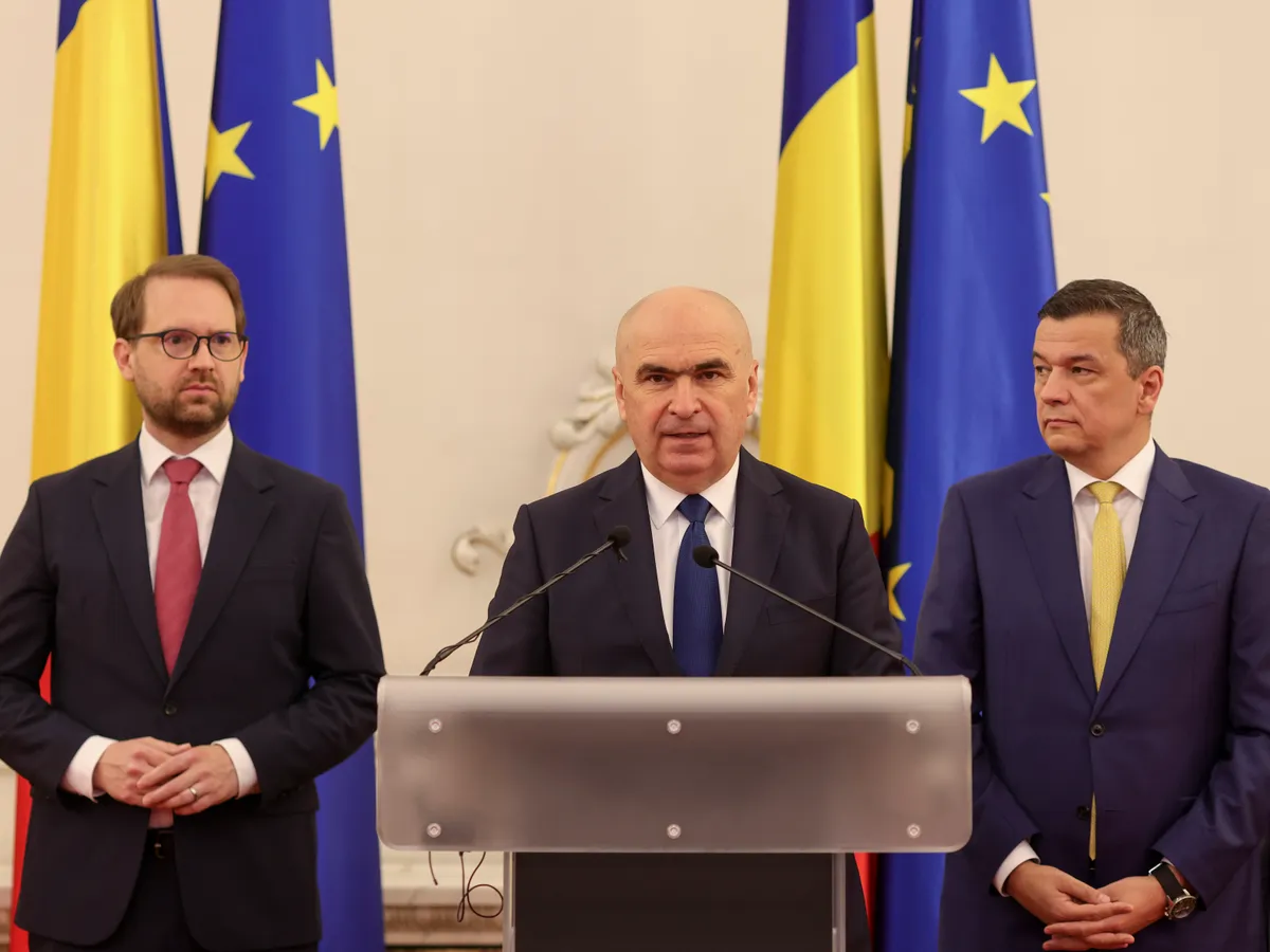 Dominic Fritz, Ilie Bolojan și Sorin Grindeanu - Foto: INQUAM PHOTOS / Octav Ganea