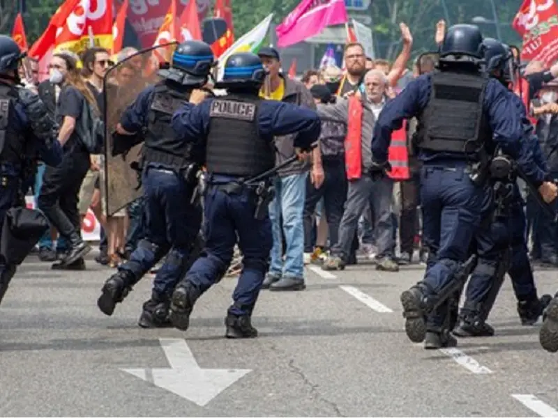 Proteste în Franța față de creșterea vârstei de pensionare FOTO: Profimedia Images