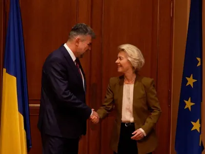 Ciolacu și Ursula von der Leyen - Foto: Facebook/ Marcel Ciolacu