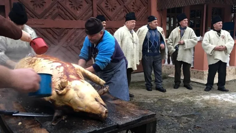Pe 20 decembrie se sacrifică porcii din care se vor prepara produse pentru sărbători Foto: Karcsi Burjan/ Adevarul