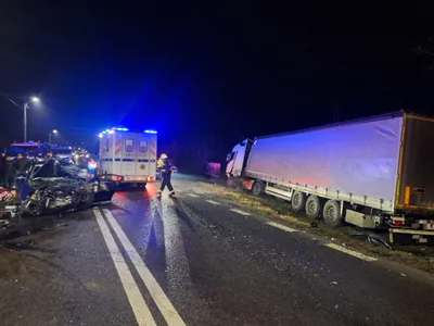 Accident Călimănești  - Foto: ISU Vâlcea