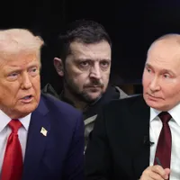 Donald Trump, Volodimir Zelenski și Vladimir Putin - Foto: Profimedia images