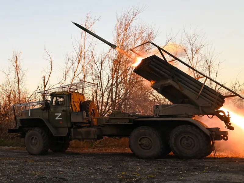 Sistemul de rachete rusesc MLRS BM-21 "Grad". - Foto: Profimedia images