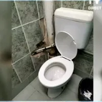 Toaletă de la Spitalul CFR Timișoara. Captură TVR