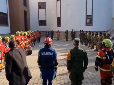 VIDEO O ceremonie memorială funerară a fost ţinută pentru câinele salvator Proteo, mort în Turcia - Foto: captură YouTube/World Information Center