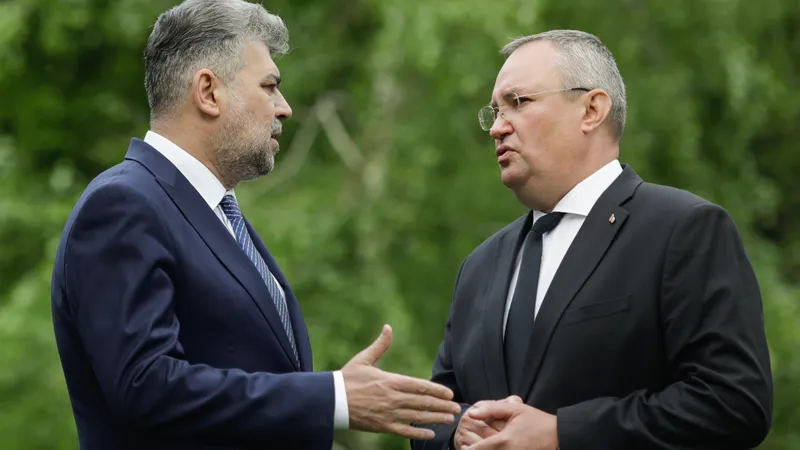 Ciolacu și Ciucă fac rocada în fruntea guvernului - Foto: INQUAM PHOTOS / George Călin