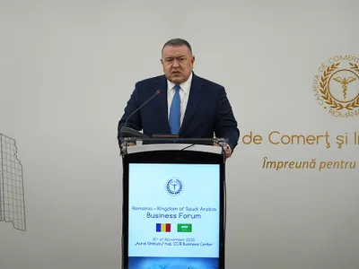 Mihai Daraban, președintele CCIR, la Forumul de Afaceri România – Arabia Saudită Foto: CCIR