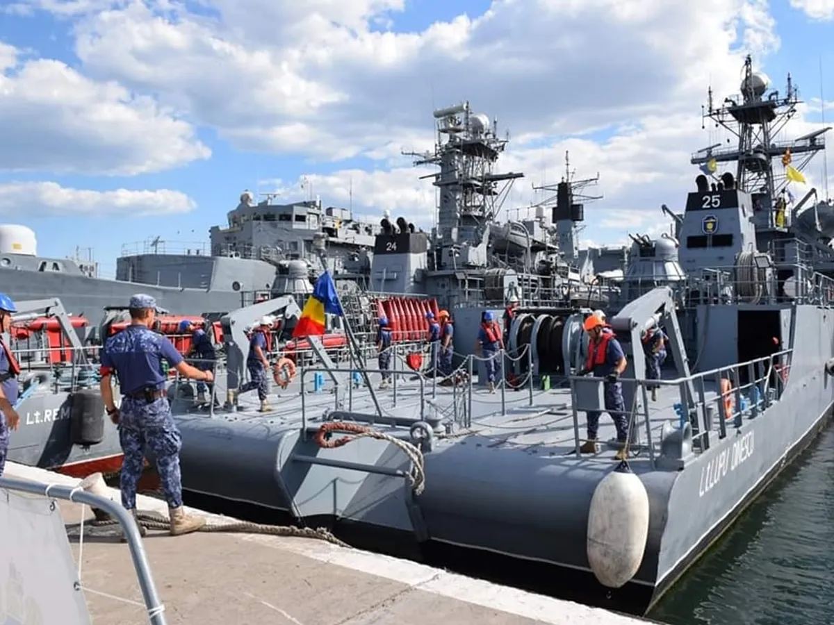 Forțele Navale Române participă cu trei nave militare, în perioada 14-25 iulie, la exercițiul multinațional „Breeze 22”. / Foto: MApN, Facebook