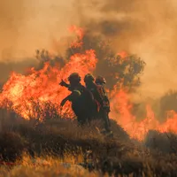 Incediu de vegetație uriaș, în estul Insulei Creta. Mii de turiști, evacuați în masă - Foto: Profimedia Images