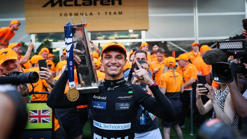 Lando Norris, marele câștigător al Formulei 1 de la Miami. Campionul en-titre, Verstappen, detronat - Foto: Profimedia images