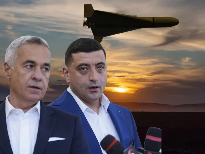 Simion și Georgescu, care vor să ieșim din NATO, votați masiv în locurile unde cad dronele lui Putin - Foto: Colaj Newsweek