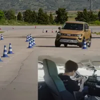 Mașină electrică Dacia Spring? Nu trage de volan la peste 70 km/h! Pericol de răsturnare! - Foto: captură video
