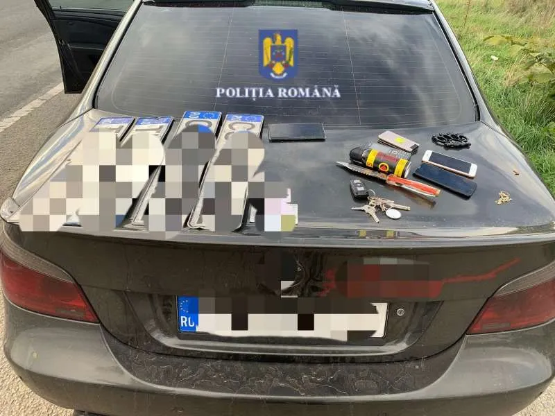 Mașina traficantului - Foto: Poliția Română