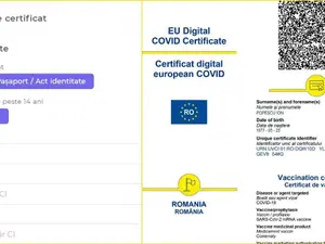 Certificate de vaccinare false, aparent eliberate de Spitalul Grigore Alexandrescu, vândute pe net/FOTO: vaccinare-covid.gov.ro