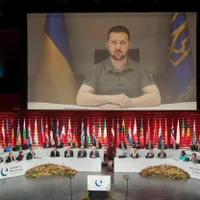 Volodimir Zelenski a intervenit prin videoconferinţă la Consiliul Europei - Foto: Profimedia Images