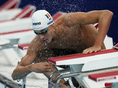 La ce oră concurează David Popovici şi unde poate fi văzut, în finala de 100 m liber - Foto. Profimedia Images