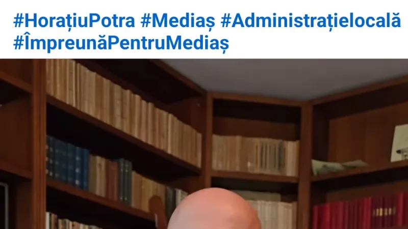 Mercenarul Horatiu Potra se baza pe negocierile cu PSD si AUR sa ajunga viceprimar in Medias. Sursă foto: Facebook
