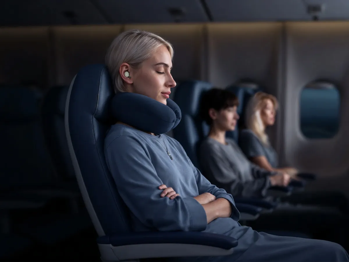 Poți lua căștile în avion