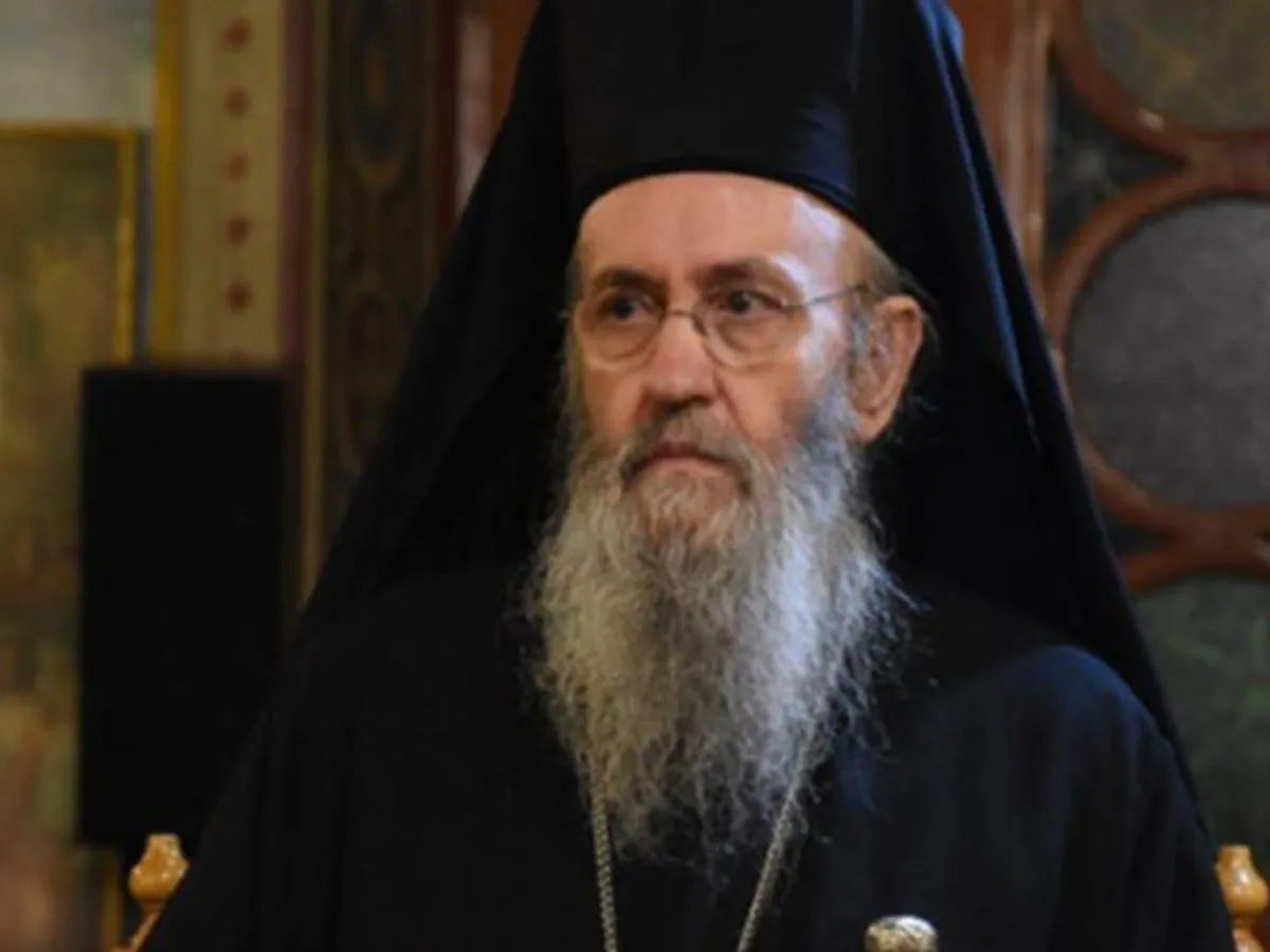 Mitropolitul Ierotheos spune că vaccinul anticovid este eliberarea de furtuna pandemică Foto: Orthodox Times