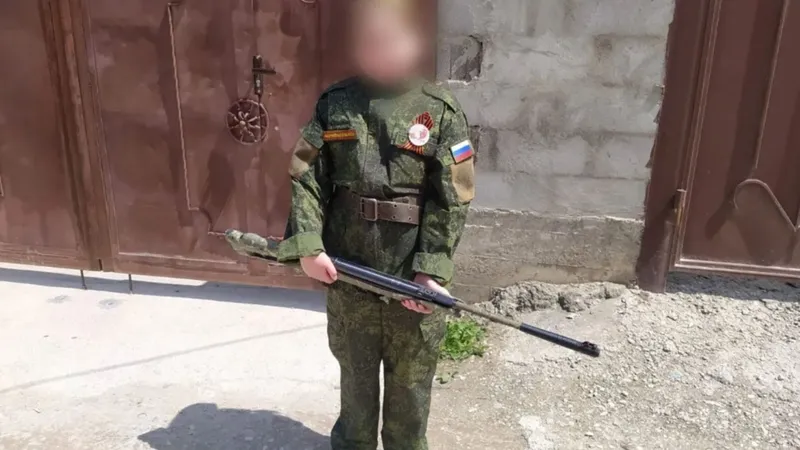 Copii sunt folosiți fără scrupule pentru a justifica războiul lui Putin/FOTO: Telegram/ Evgheni Moiseev