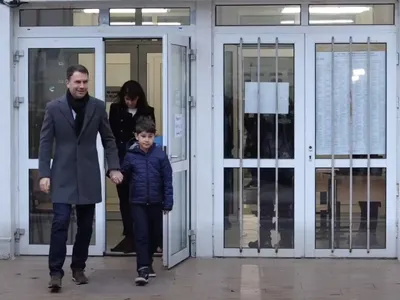 Cătălin Drulă, la secția de votare - Foto: captură video