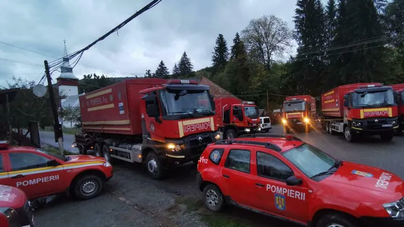 Avarie serioasă la barajul Lacului Tăul Mare, Roșia Montană. / Foto: Departamentul pentru Situaţii de Urgenţă