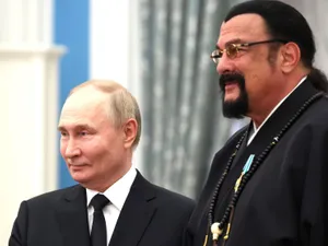 Putin și Steven Seagal - Foto: Profimedia Images