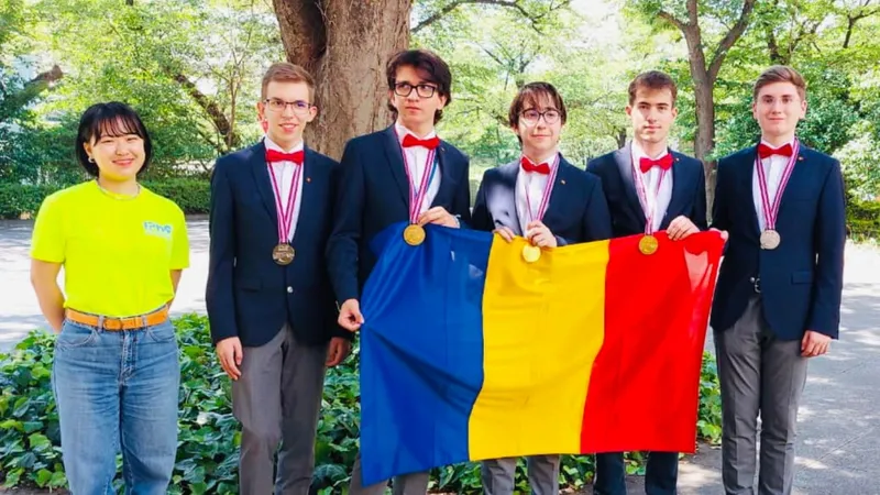 Elevii români medaliați la Olimpiada Internațională de Fizică din Japonia - Foto: ICHB