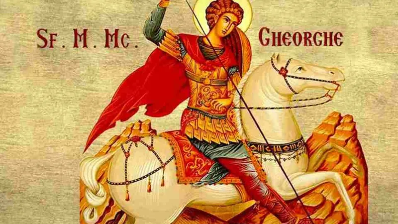 Peste un milion de români își sărbătoresc onomastica de Sfântul Mucenic Gheorghe. / Foto: monden.ro