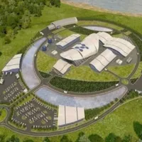 Machetă de principiu a unui minireactor nuclear, care ar urma să fie realizate la Doiceşti - Foto: Nuclearelectrica