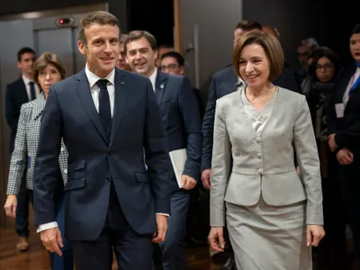 Maia Sandu și Emmanuel Macron- Foto: Facebook