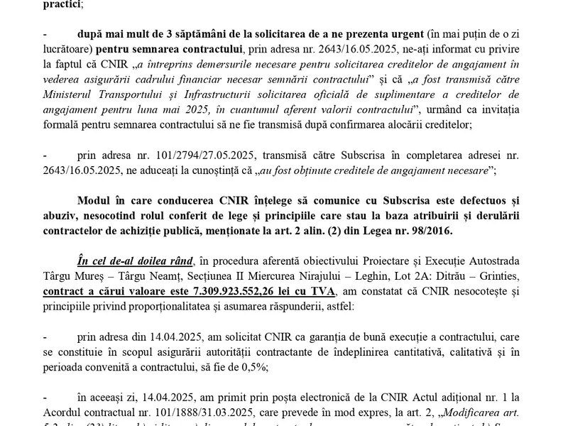 Autostrada Unirii în pericol! UMB cere rezilierea a 2 contracte. Motivul? Nu vrea să achite garanția - Foto: Facebook / Asociația Pro Infrastructură